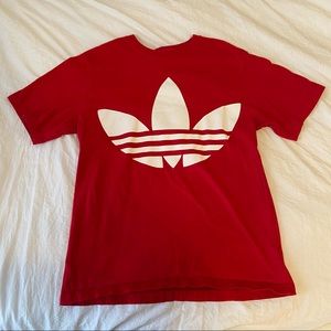 SOLD-Adidas Red Logo T Shirt